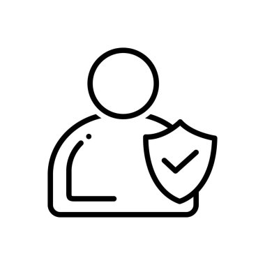 Bütünlük için siyah çizgi simgesi 