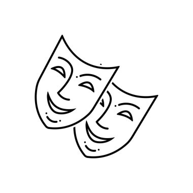 Maske siyah çizgi simgesini 
