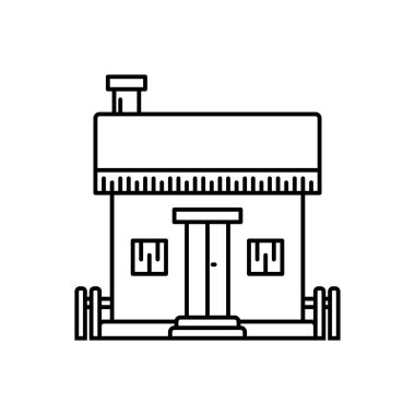 Siyah çizgi simgesini Residance