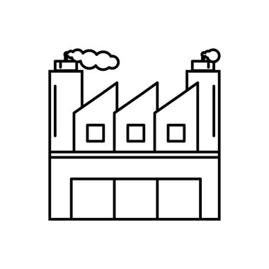 Sanayi siyah çizgi simgesini 