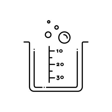 Laboratuvar braker siyah çizgi simgesini 
