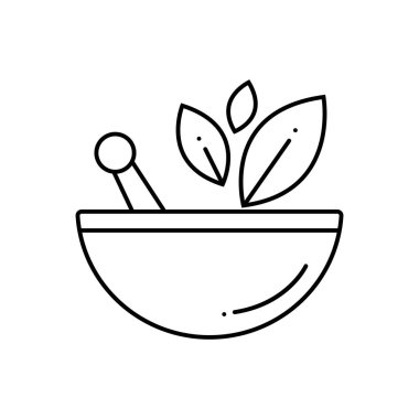 Siyah çizgi simgesini Ayurveda tedavisi için 