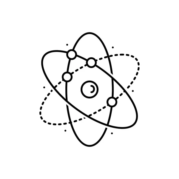 Schwarze Linie Symbol Für Molekül — Stockvektor