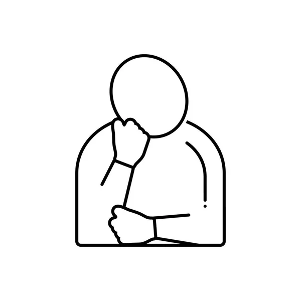 Aşırı yorgunluk siyah çizgi simgesini 