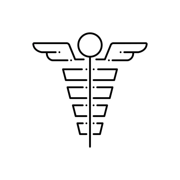 Icône Ligne Noire Pour Symbole Médical — Image vectorielle