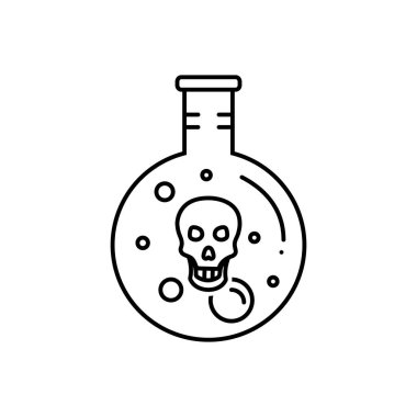 Sindirim için siyah çizgi simgesi 