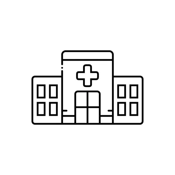 医院的黑线图标 — 图库矢量图片