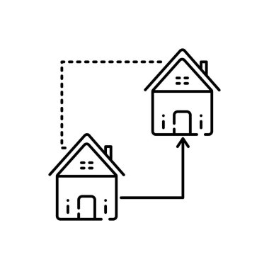 Siyah çizgi simgesini ev Değiştir 