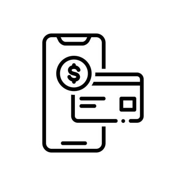 Bakiye kontrolü için siyah çizgi simgesi