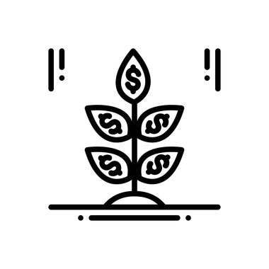 İş başlangıç için siyah çizgi simgesi 