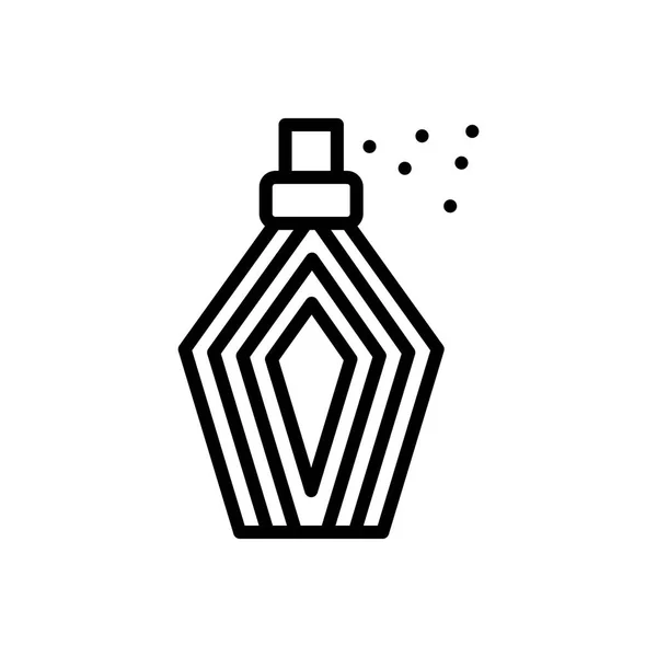 Icône Ligne Noire Pour Parfums Parfum — Image vectorielle