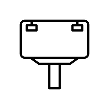 Arka satırı simgesi billboard, afiş için 