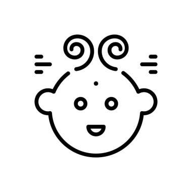 Bebe aksesuar için arka satırı simgesi