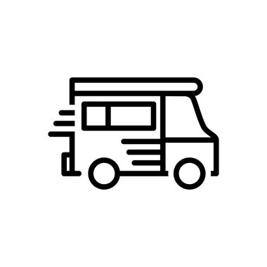 Back line Icon for Van vehicle