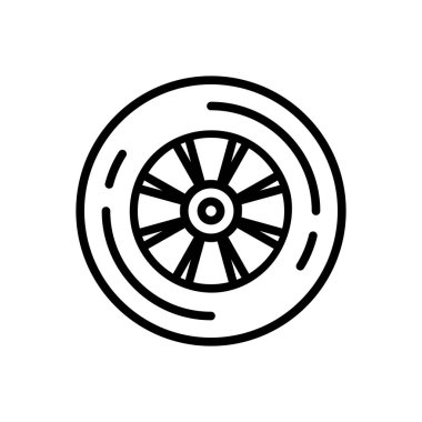 Tekerlek lastik için arka satırı simgesi 