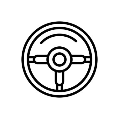 Direksiyon sürücü için arka satırı simgesi