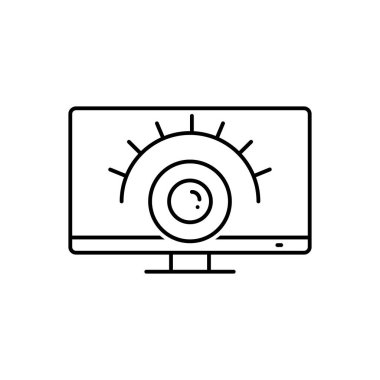 Gözetim hizmetleri için arka satırı simgesi