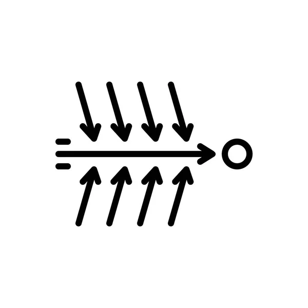 Backlinjen Ikonen Orsak Anledning — Stock vektor
