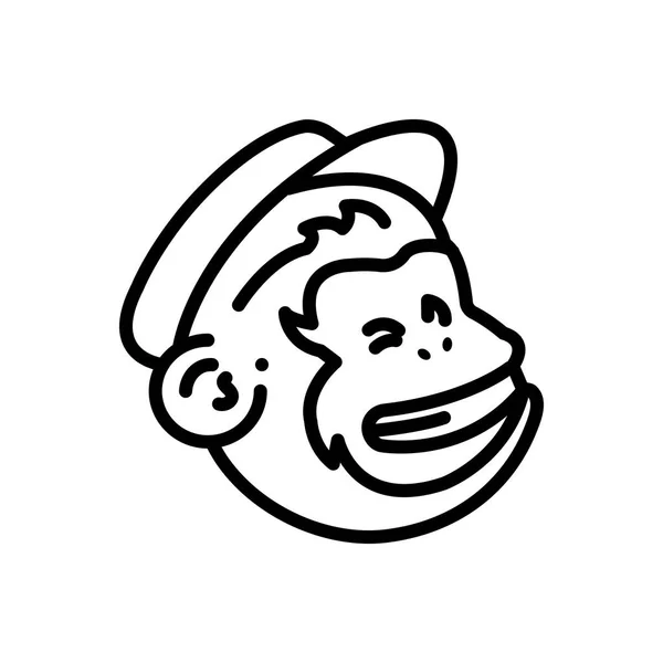 Πίσω Γραμμή Εικονίδιο Για Την Εφαρμογή Mailchimp — Διανυσματικό Αρχείο