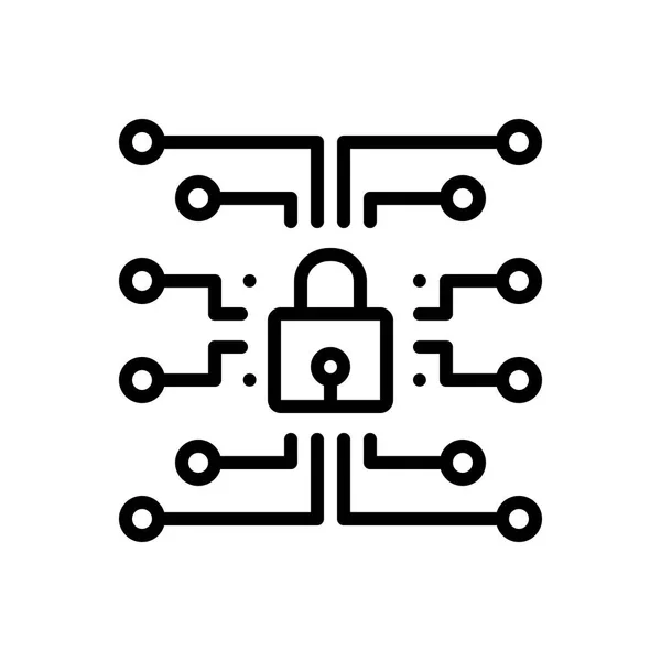 Backline Symbol Für Den Netzwerkschutz — Stockvektor