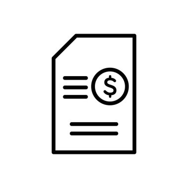 İçeriği para kazanma için siyah çizgi simgesi