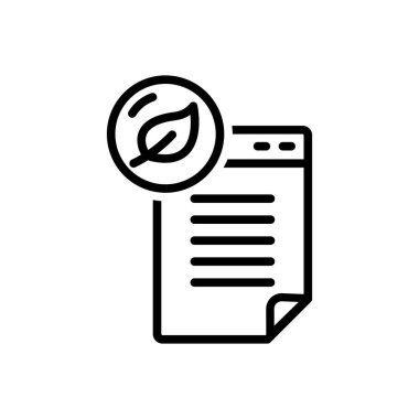 Siyah çizgi simgesini taze içeriği için