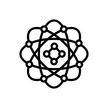 Siyah çizgi simgesini modeli teknolojisi için