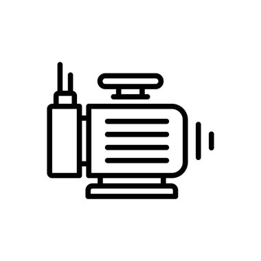 Black line  Icon for motor cabriolet