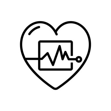 Siyah çizgi simgesini hayat hat için