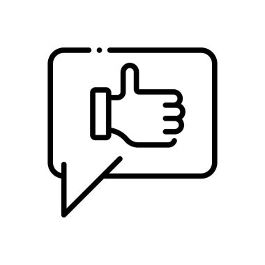 Teşekkürler Şükran için siyah çizgi simgesi