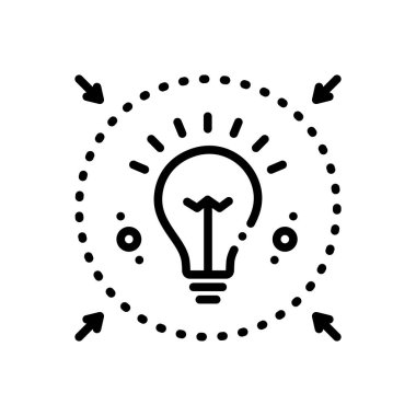 Satırı simgesi siyah enlighte belirtmek için