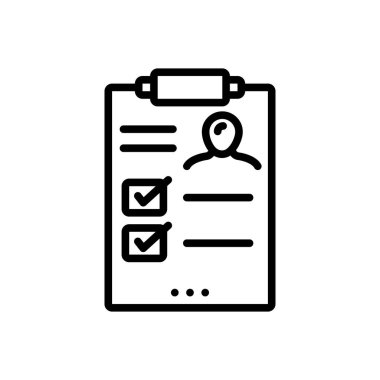 Sonuç sonuç için siyah çizgi simgesi