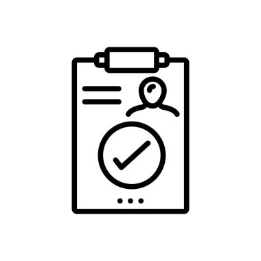 Sonuç sonuç için siyah çizgi simgesi