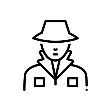 Siyah çizgi aracı simgesini scout