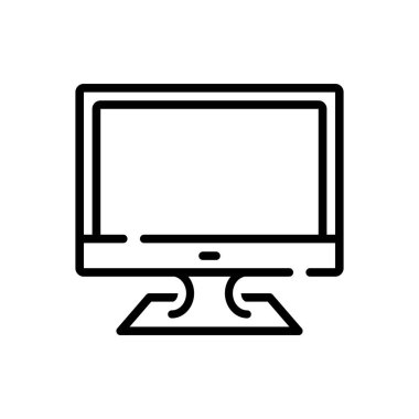 Black line Icon for Display demonstration 