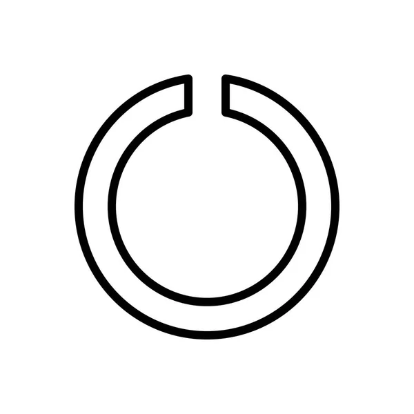 Schwarze Linie Symbol Für Kerb Logo — Stockvektor