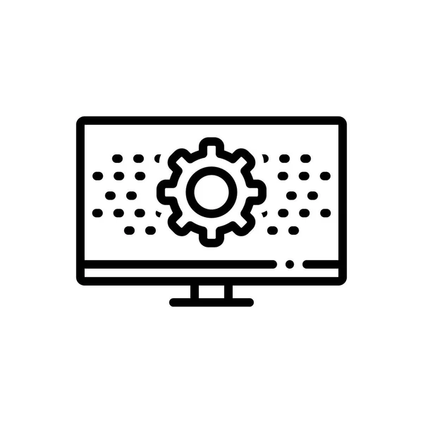 Siyah çizgi simgesini programlı teknolojisi için