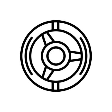 Sürücü sürüş için satır simge siyah