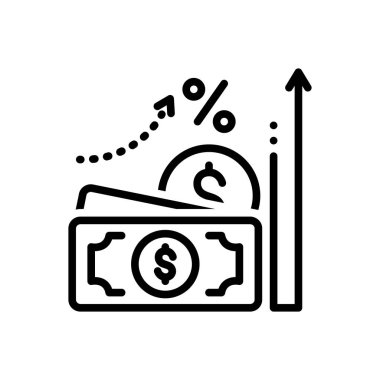 Siyah çizgi simgesini tahakkuk birimi