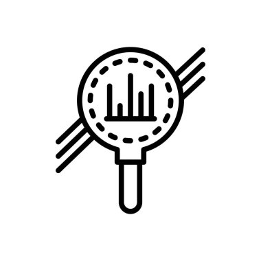 Siyah çizgi simgesini analiz işbirliği için 