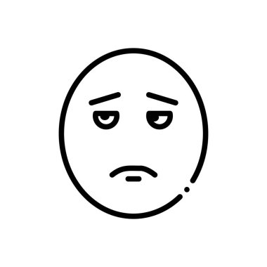 Pislik kirli için siyah çizgi simgesi