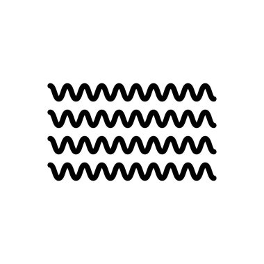 Siyah çizgi simgesi akış akı için 