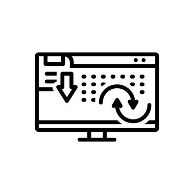 Siyah çizgi simgesi için Otomatik Kaydet