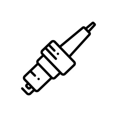 Autopart cıvata için siyah çizgi simgesi 