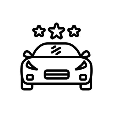 Siyah çizgi simgesini araç taşıma için