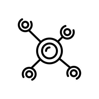 Siyah çizgi kutsal kişilerin resmi bağlantı uyum için