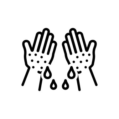 Black Hat simgesini yapışkan yapışkan