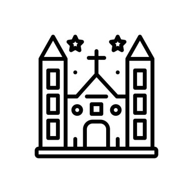 Siyah çizgi simgesini Piskoposluk Kilisesi için