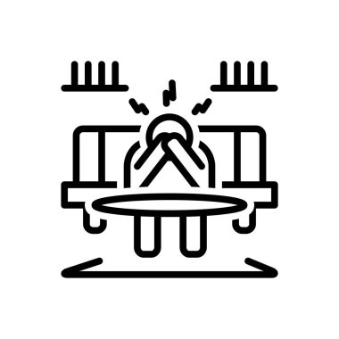 Siyah çizgi simgesini cesareti engelleyici durum için