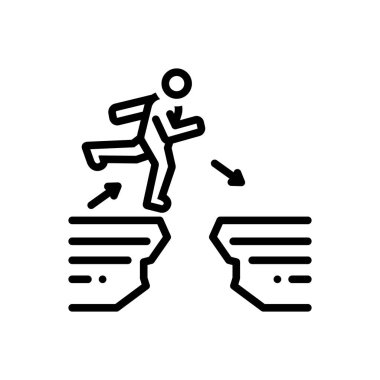 Siyah çizgi simgesini zorluklar fark için